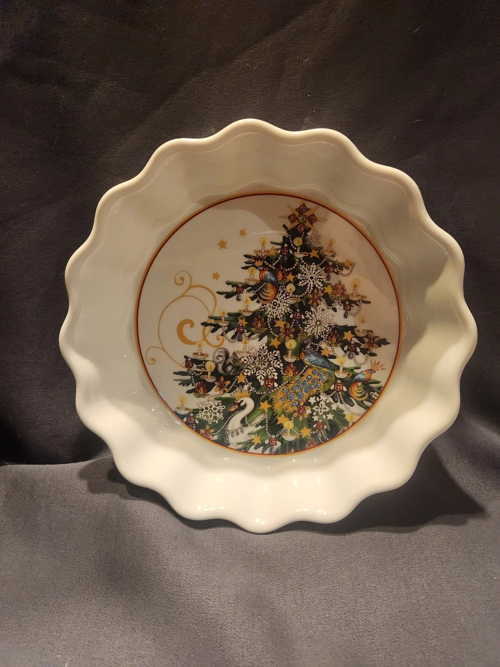 Twas The Night Before Christmas Pie Plate Williams Sonoma Mint